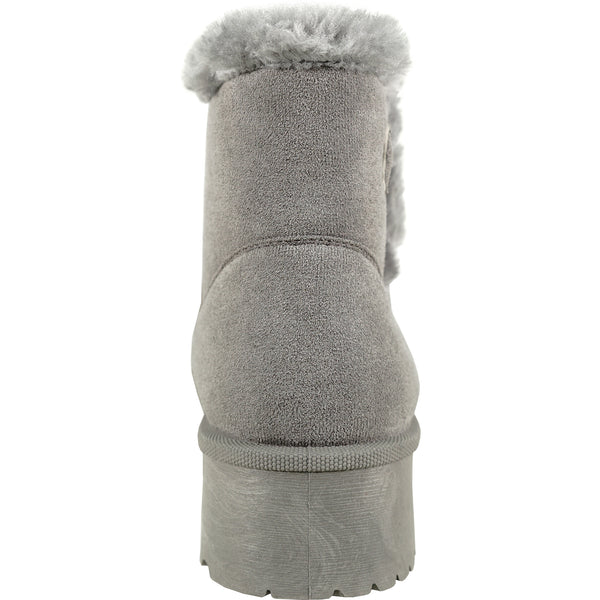 KOZI Canada Waterproof Women Boot HF2608 Ankle Winter Fur Casual Boot Black