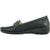 KOZI Women Comfort Casual Shoe ML3256 Wedge Slip-On Loafer Black
