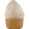 KOZI Women Comfort Casual Shoe ML3256 Wedge Slip-On Loafer Champagne