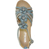VANGELO Women Sandal LILA Flat Sandal Blue