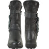KOZI Waterproof Women Boot HF3595 Mid-Calf Winter Fur Casual Boot BLACK