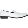 VANGELO Men Dress Shoe VALLO-3 Loafer Formal Tuxedo for Prom & Wedding White Matte - Wide Width Available - Ortholite Insole