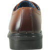BRAVO Boy Dress Shoe WILLIAM-4KID Loafer Shoe School Uniform Brown