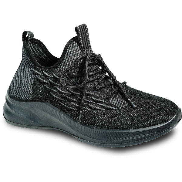 VANGELO Women Slip Resistant Shoe ARIA-5 Black  - Wide Width Available