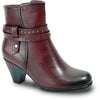VANGELO Women Boot HF5428 Ankle Dress Boot Bordo