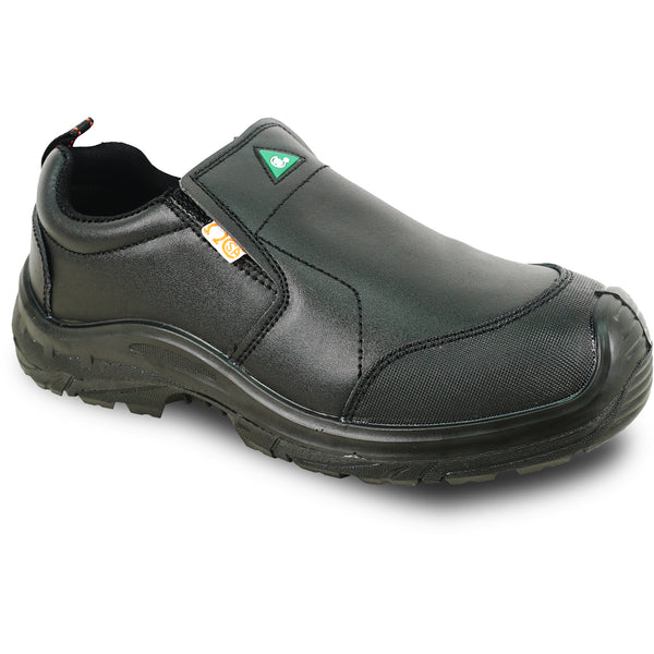 VANGELO Men Work Safety Shoe HELMUT-4 CSA Certified Steel Toe Protection Black
