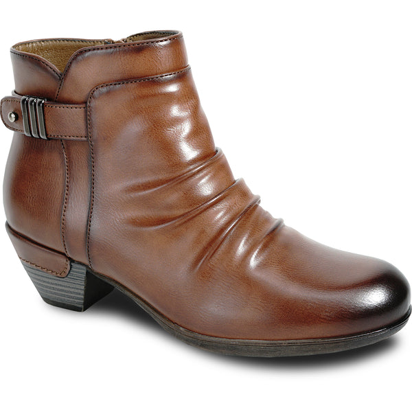 VANGELO Women Boot HF5426 Ankle Dress Boot BROWN