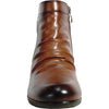 VANGELO Women Boot HF5426 Ankle Dress Boot BROWN