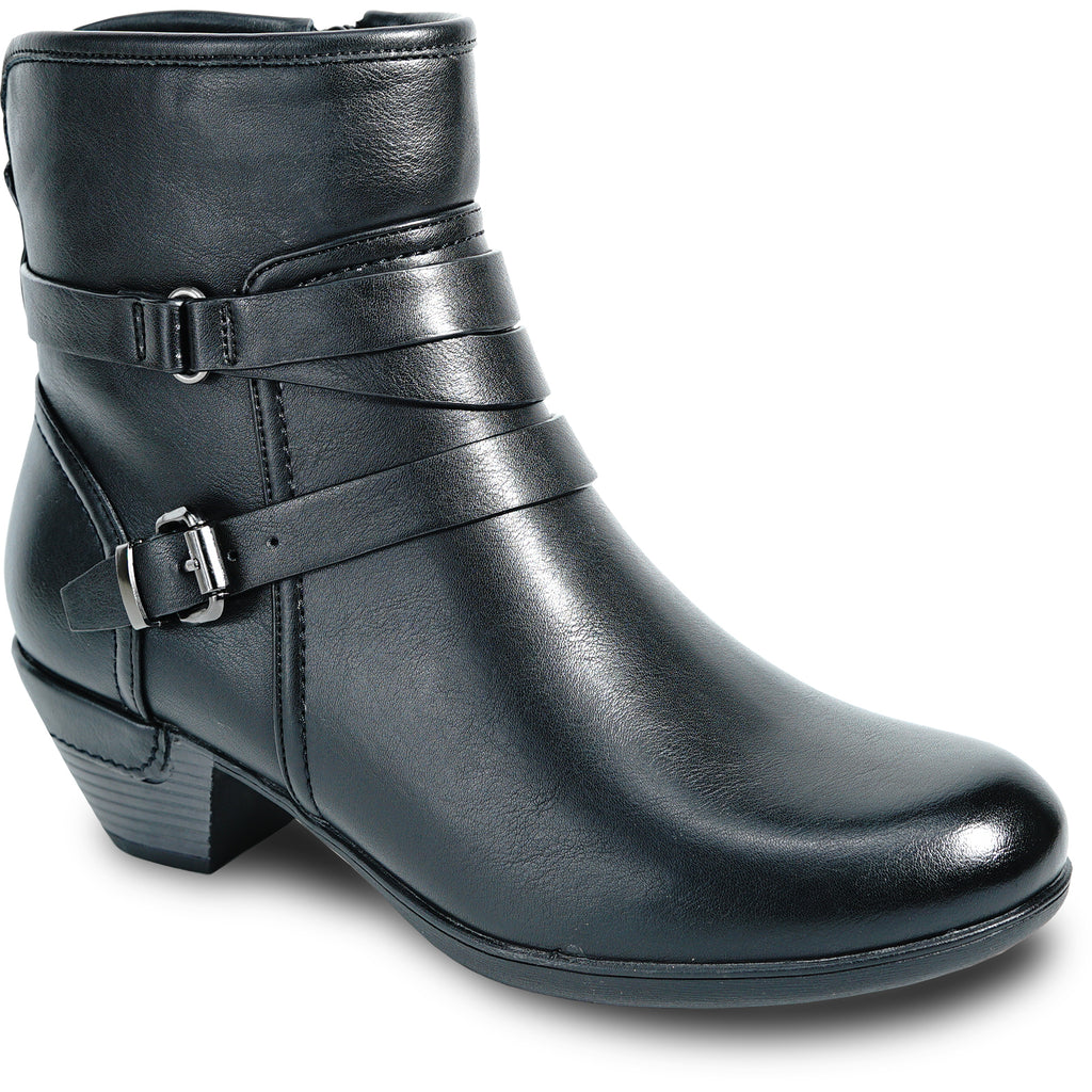 VANGELO Women Boot HF5427 Ankle Dress Boot Black