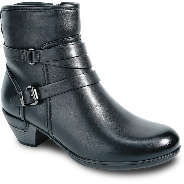 VANGELO Women Boot HF5427 Ankle Dress Boot Black