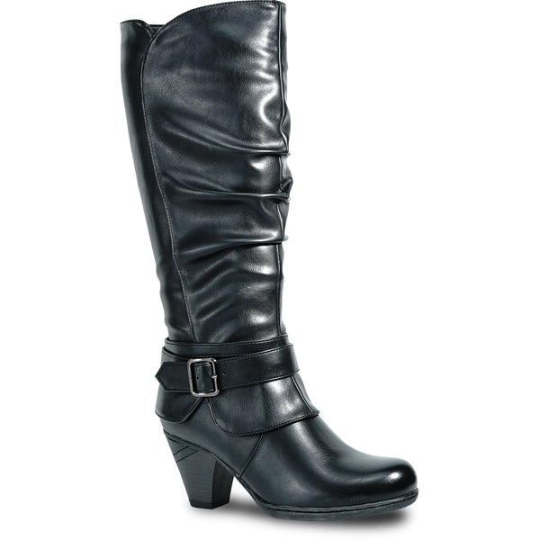 VANGELO Women Boot HF5429 knee Dress Boot BLACK