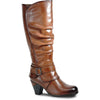 VANGELO Women Boot HF5429 knee Dress Boot BROWN