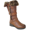 VANGELO Canada Women Boot HF3602 Ankle Winter Fur Casual Boot BROWN