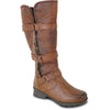 VANGELO Canada Women Boot HF3602 Ankle Winter Fur Casual Boot BROWN