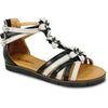 VANGELO Women Sandal LILA Comfort Flat Sandal Black