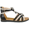 VANGELO Women Sandal LILA Comfort Flat Sandal Black
