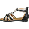 VANGELO Women Sandal LILA Comfort Flat Sandal Black