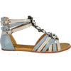 VANGELO Women Sandal LILA Comfort Flat Sandal Blue