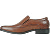 BRAVO Men Dress Shoe MILANO-7 Loafer Shoe Brown