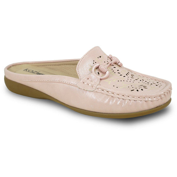 KOZI Women Comfort Casual Shoe ML3251 Mule Flat Sandal Pink