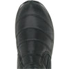 KOZI Women Winter Fur Boot NANCY-3 Ankle Casual Boot Black - with Ice Cleat Outsole