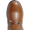 VANGELO Women Winter Fur Boot JL2576 Ankle Casual Boot Brown - with Ice Cleat Outsole