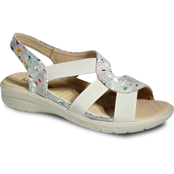 kozi Women Sandal OY3132 Comfort Wedge Sandal Beige
