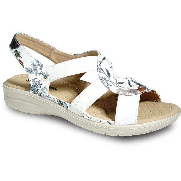 kozi Women Sandal OY3132 Comfort Wedge Sandal Flower-2