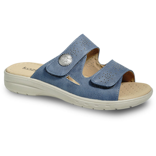 kozi Women Sandal OY5125 Comfort Wedge Sandal Navy