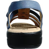 kozi Women Sandal OY5126 Comfort Wedge Sandal Navy