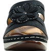 KOZI Women Sandal YQ6002 Wedge Sandal Black