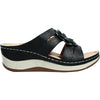 KOZI Women Sandal YQ6002 Wedge Sandal Black