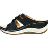 KOZI Women Sandal YQ6002 Wedge Sandal Black