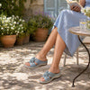 KOZI Women Sandal YQ6002 Wedge Sandal Blue