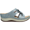KOZI Women Sandal YQ6002 Wedge Sandal Blue
