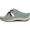 KOZI Women Sandal YQ6002 Wedge Sandal Blue