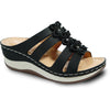 KOZI Women Sandal YQ6003 Wedge Sandal Black