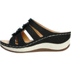 KOZI Women Sandal YQ6003 Wedge Sandal Black