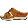 KOZI Women Sandal YQ6003 Wedge Sandal Brown