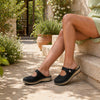 KOZI Women Comfort Casual Shoe YQ6004 Mule Flat Sandal Black