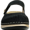 KOZI Women Comfort Casual Shoe YQ6004 Mule Flat Sandal Black
