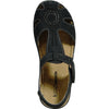KOZI Women Comfort Casual Shoe YQ6005 Wedge Flat Sandal Black