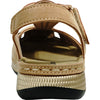 KOZI Women Comfort Casual Shoe YQ6005 Wedge Flat Sandal Camel