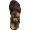 KOZI Women Comfort Casual Shoe YQ6005 Wedge Flat Sandal Coffee