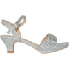 VANGELO Women Sandal ANGEL-10 Heel Party Prom & Wedding Sandal Silver