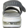 VANGELO Women Sandal ASPEN Comfort Wedge Sandal Pewter