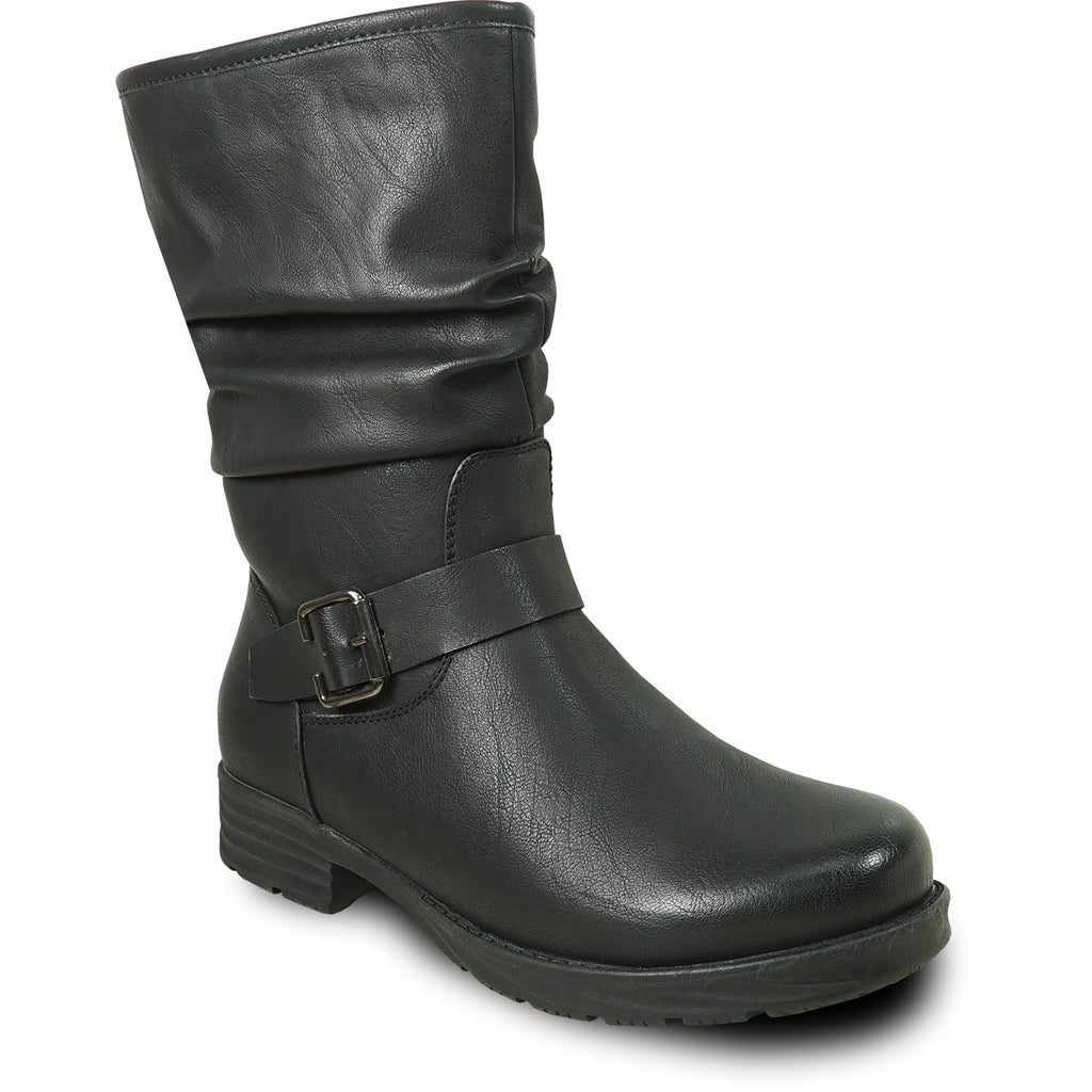 KOZI Canada Waterproof Women Boot HF2601 Ankle Winter Fur Casual Boot Black