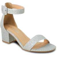 VANGELO Women Sandal DARCIE-23 Heel Party Prom & Wedding Sandal Silver