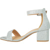 VANGELO Women Sandal DARCIE-23 Heel Party Prom & Wedding Sandal Silver