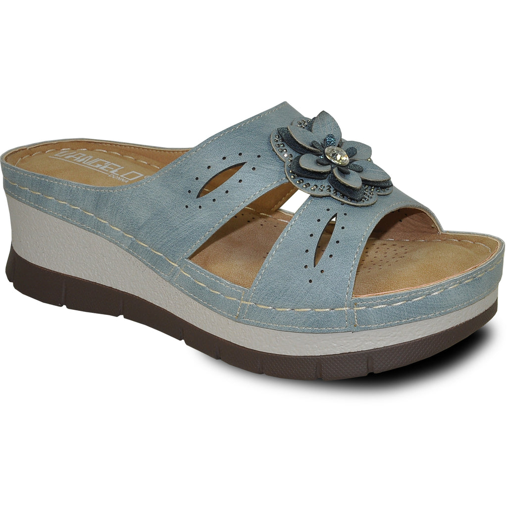 VANGELO Women Sandal DESTINY Wedge Sandal Blue